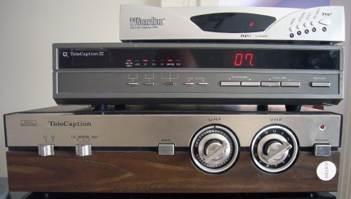 Three old caption decoders
