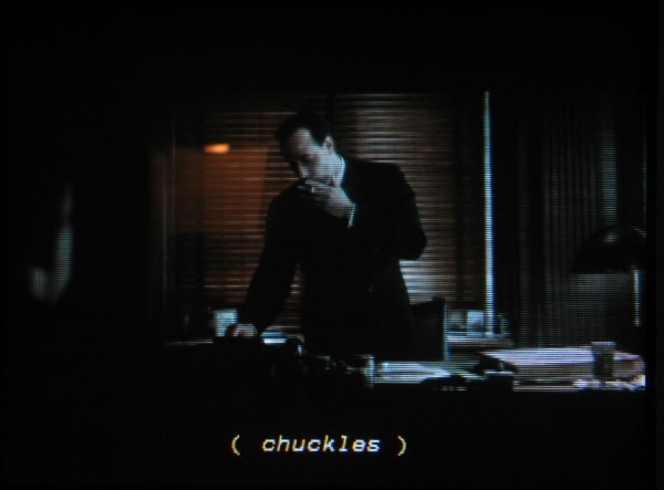 Italics, correctly: (&nbsp;chuckles&nbsp;)