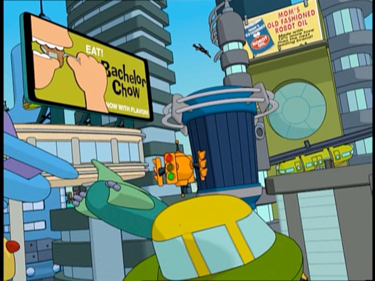 Bachelor Chow billboard from ‘Futurama’ opening credits